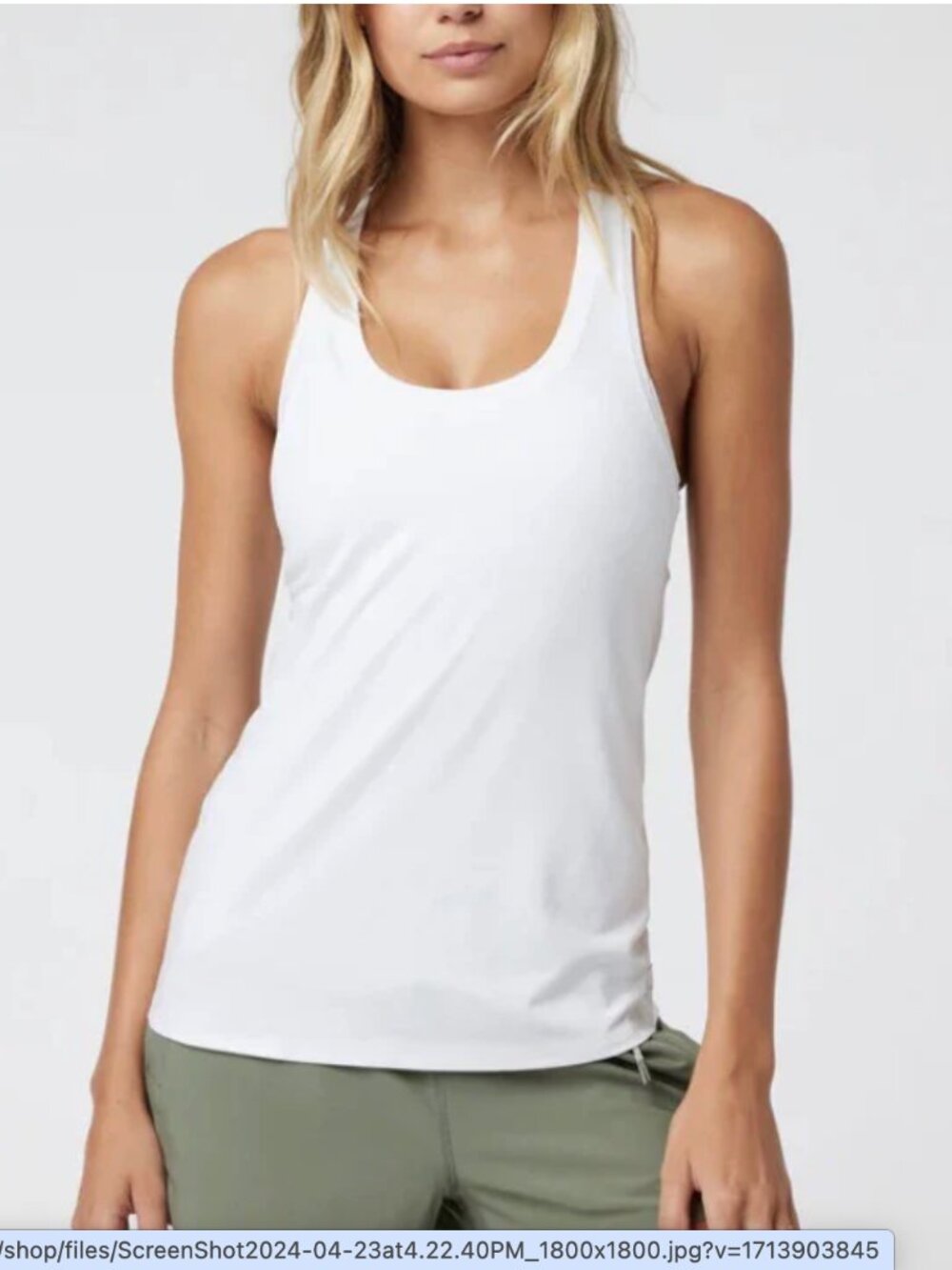 Flint Park White Volley Tank Top New without tags size small